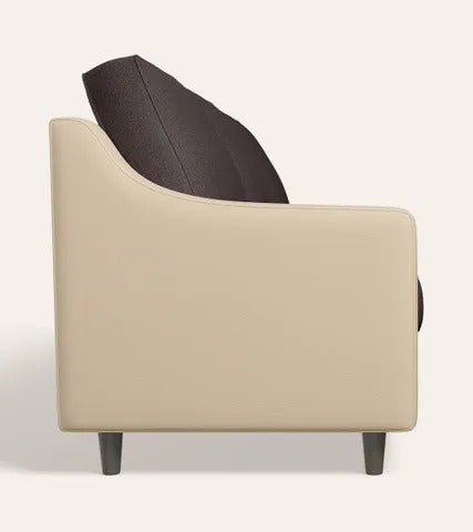 Luxury Italian Sofa Modern Dual Tone Fabric Upholstery High Density Foam Cushion Solid Wood Frame Handcrafted Premium Comfort Seating