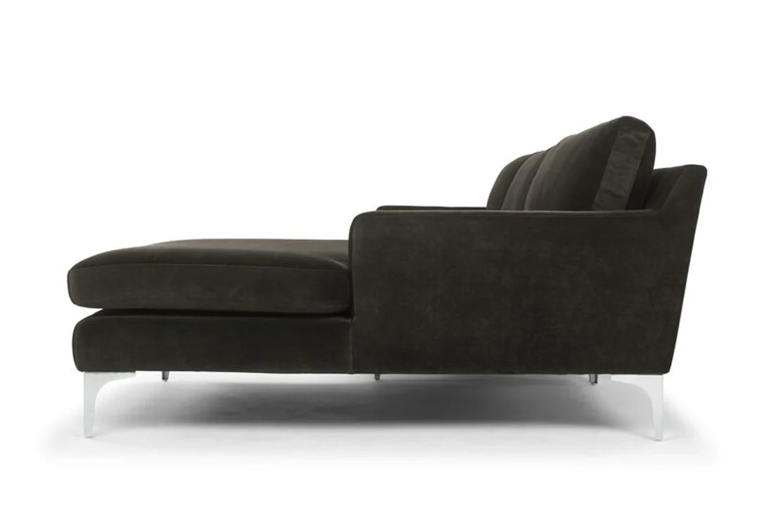 Sectional 3 Seater Spacious sofa Modern Design Premium Quality fabric Durable & Comfortable Padded Perfect for living Room -Black