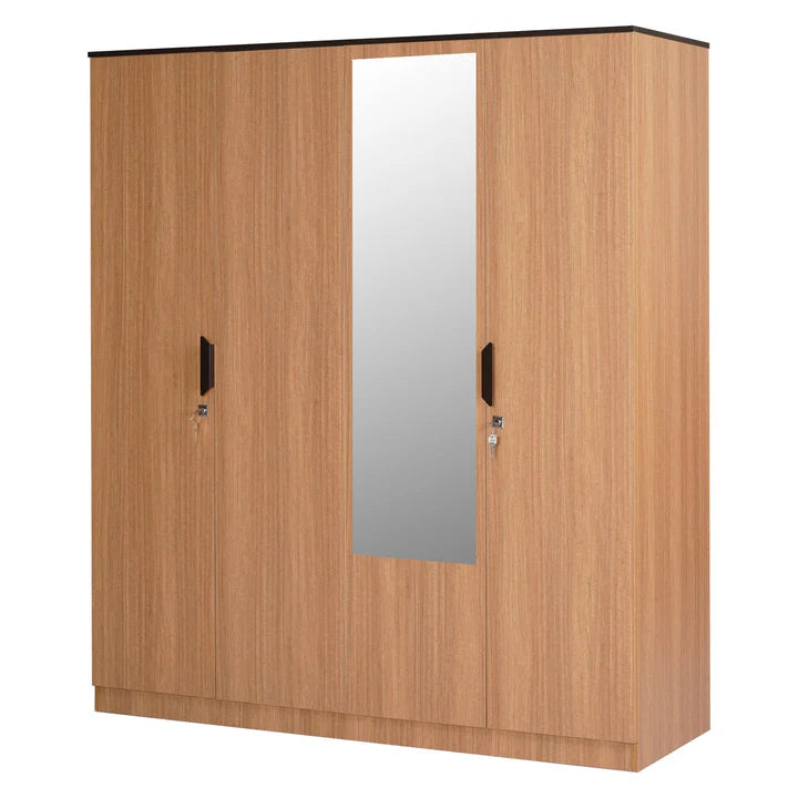 Wardrobe for Compact Bedroom Modern Design-Wardrobe with Premium Finish With Mirror.