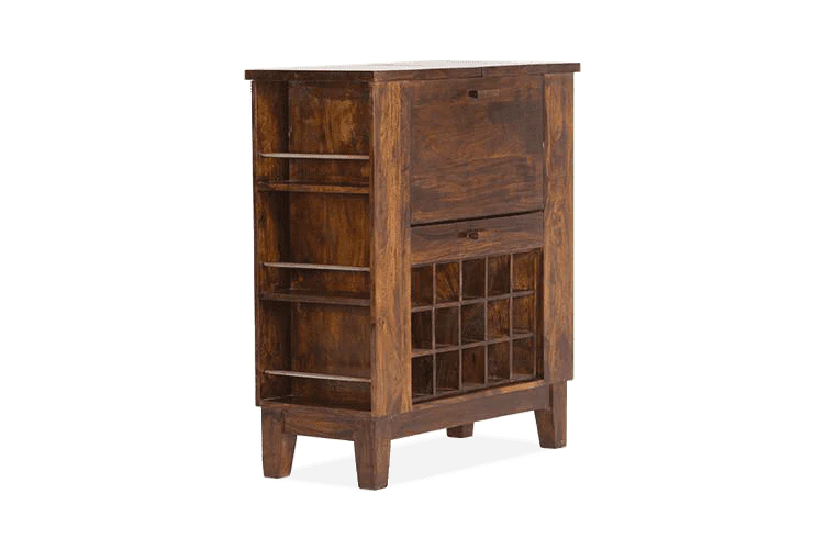 Wooden Bar Storage Cabinet Organizer and Premium Touch & Durability