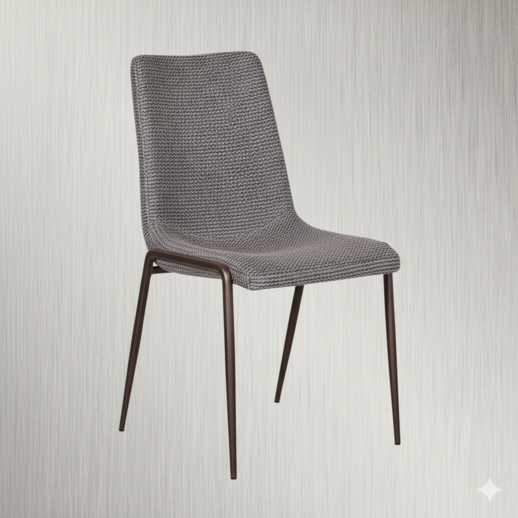 Modern Upholstered Dining Chair with Metal Legs - Stylish Home Furniture for Kitchen & Dining Room