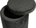 Ottoman For Home Furniture Upholstery Velvet Comfortable Soft & Multi-Functional Premium And Durable for Living Room -Black