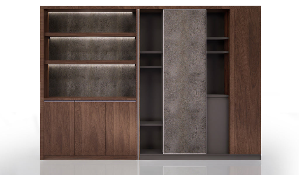 Wooden Office Storage Cabinet with Modern Wooden Elegant Finish for Professional Workspaces