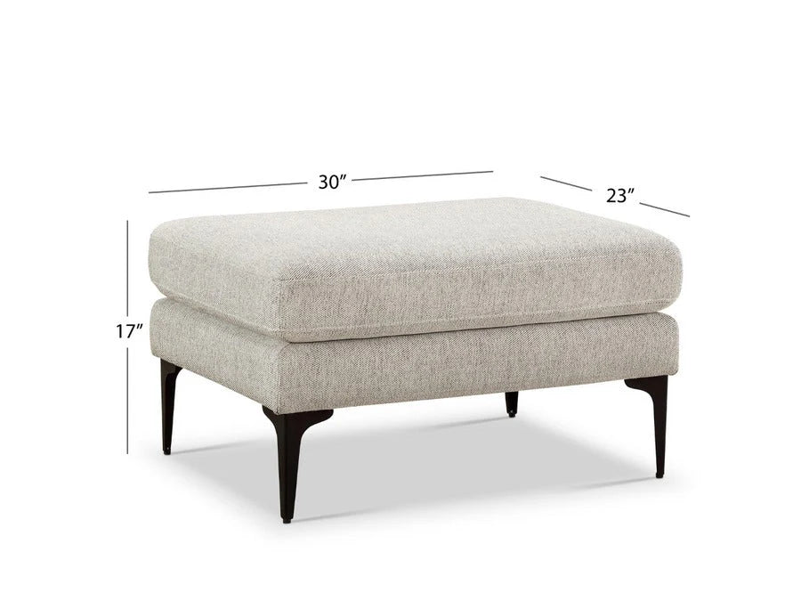 Luxurious Upholstered Ottoman Elegant Footrest & Accent Piece for Modern Living Spaces