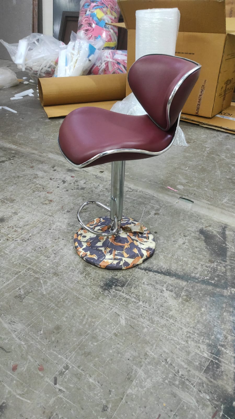 Metal Bar Stools With Chrome Base Leatherette Horse
