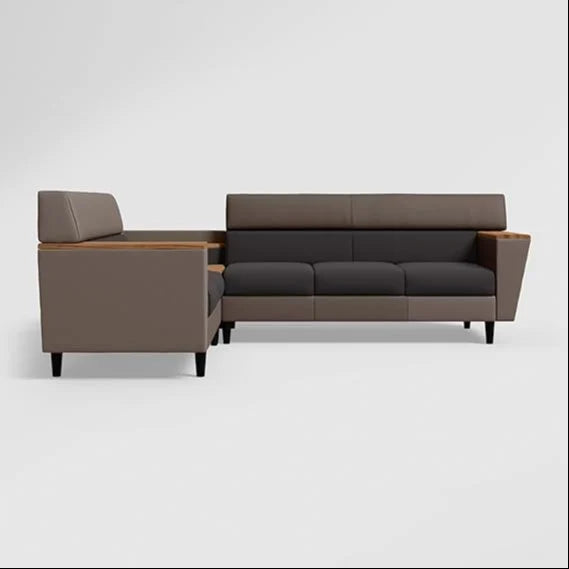 L Shape Sofa Upholstery  Leather for Living Room Modern Design Durable and Comfortable Seating