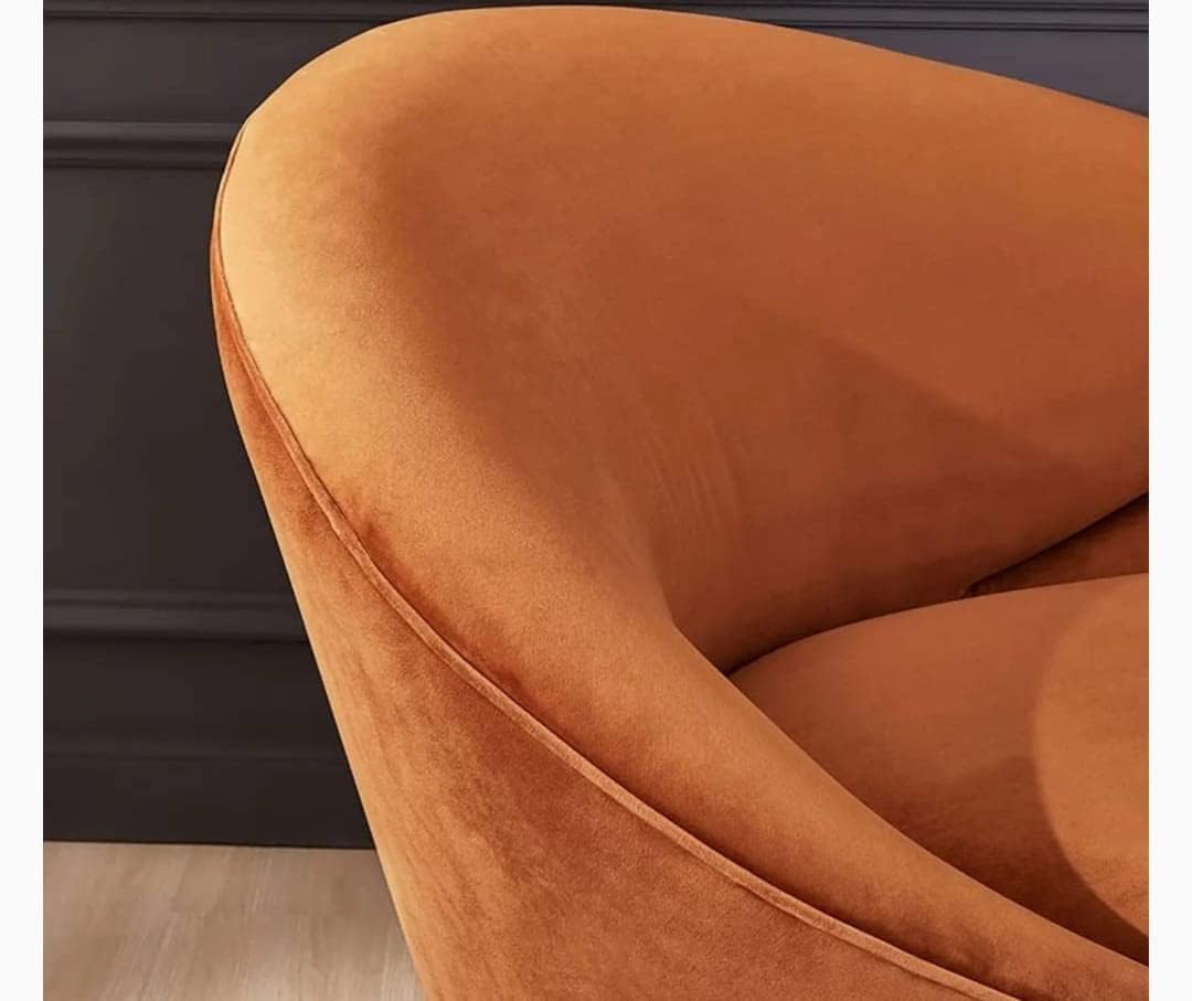 3 Seater sofa for Home Furniture Modern Design and Velvet fabric & Metal Legs Powder Coated & Durable and Comfortable