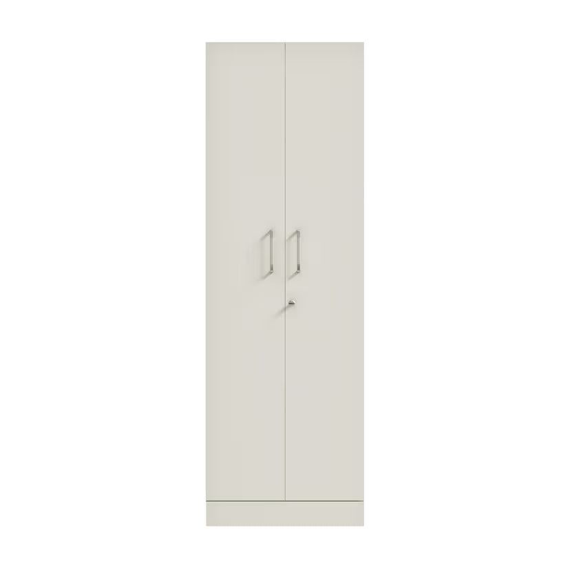 Modern Home &amp; Office Premium Storage Cabinet – Particle Board Construction with Glass Doors, Bookshelf Compartments, and Cupboard Units.