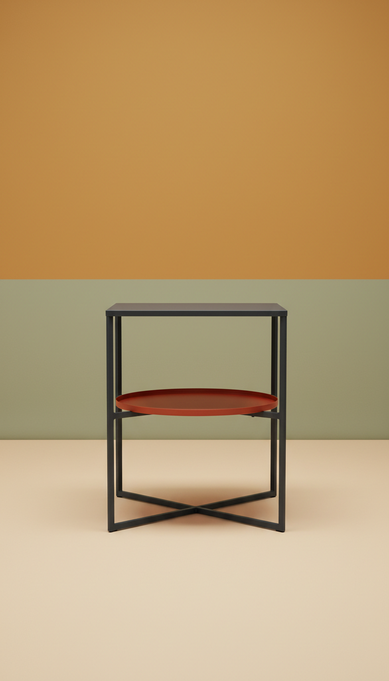 Round Metal Side Table
