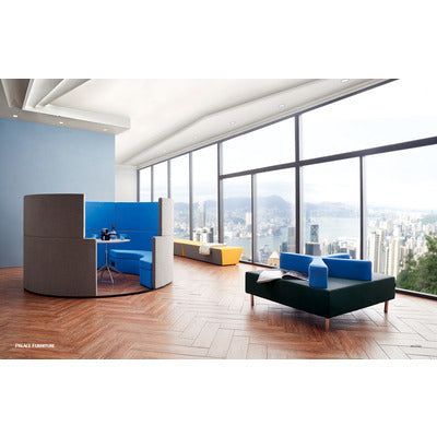 Round Shape Office Sofa with Comfortable Seating and Stylish Design to Suit Any Modern Work Environment or Corporate Office