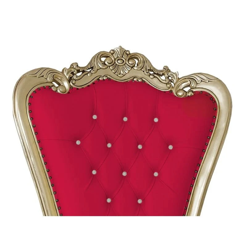 Royal Maharaja Chair, upholstered in luxurious Leatherette, featuring wide armrests and design and Hand Crafting Chair Durable & High Comfort Chair