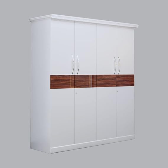 Wardrobe for Home 4-Door Aesthetic Beauty, Functional Storage Shelves, and Durable Premium Construction