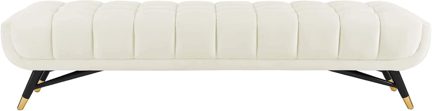 Home and Living room Modern Design Ottoman Made Plywood with upholstery without storage White Color