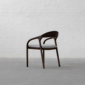 Elegant Mid-Century Modern Dining Chair - Solid Wood & Upholstered Comfort for Home Furniture