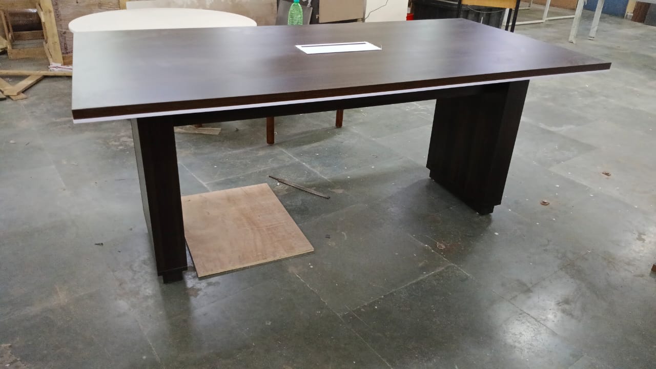 Conference Table for Office Furniture Premium High Quality & Best Design Made in Particle Board/ MDF/Plywood with Wire Manager and Meeting Table
