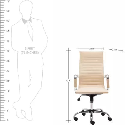 Metal Chrome Base High Back Office Executive Chair