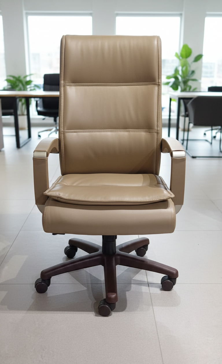 Director Chair for office Modern and Premium Design with Leatherette & Height Adjustable