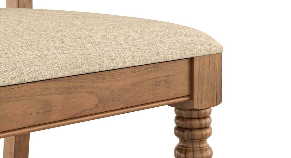 কাঠের ফ্রেম বেস সহ ডাইনিং চেয়ার