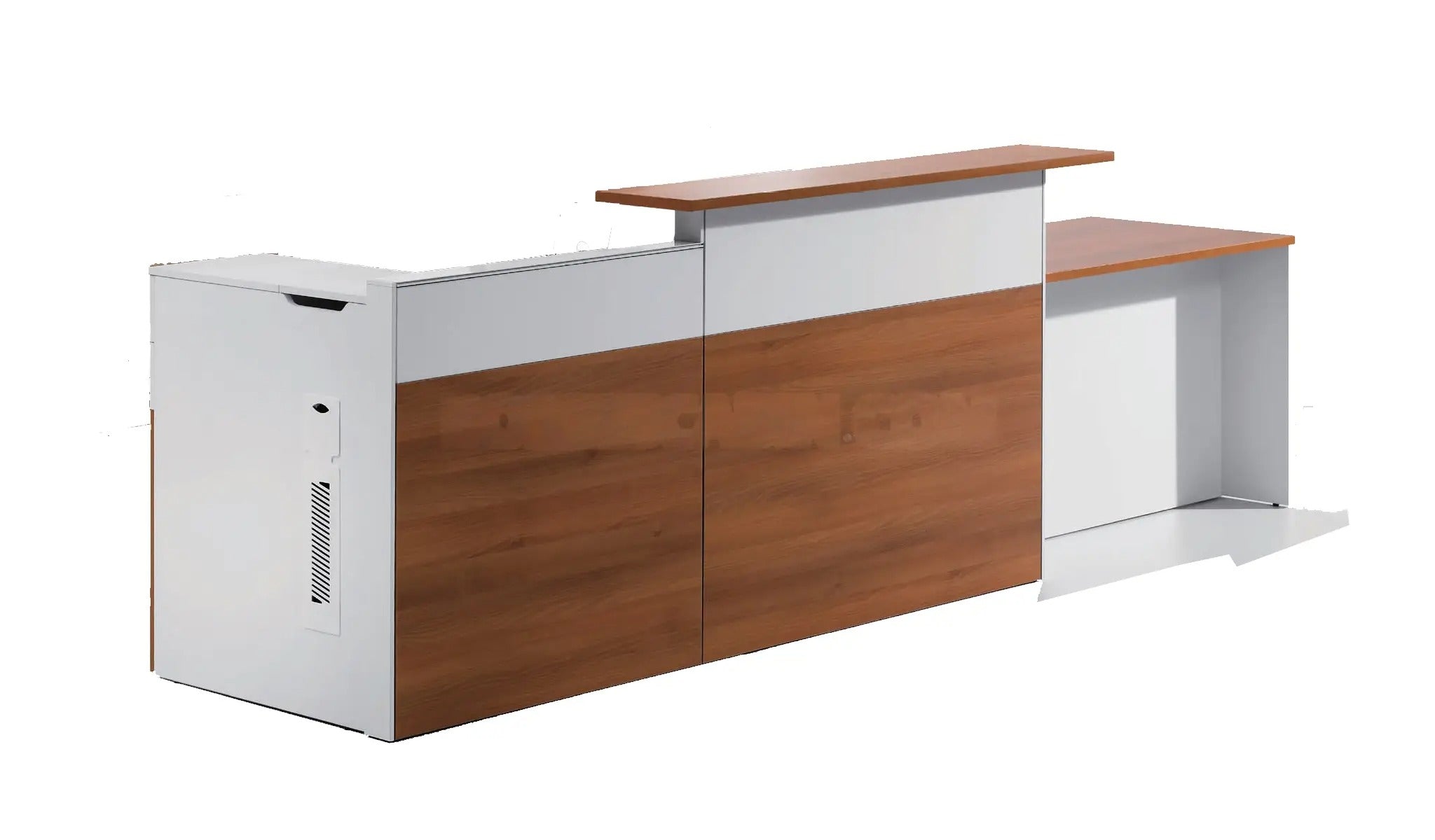 Reception Table Made in Engineered Wood and Laminate is a Superb Highly Durable Material and a World Standard for Premium Furniture