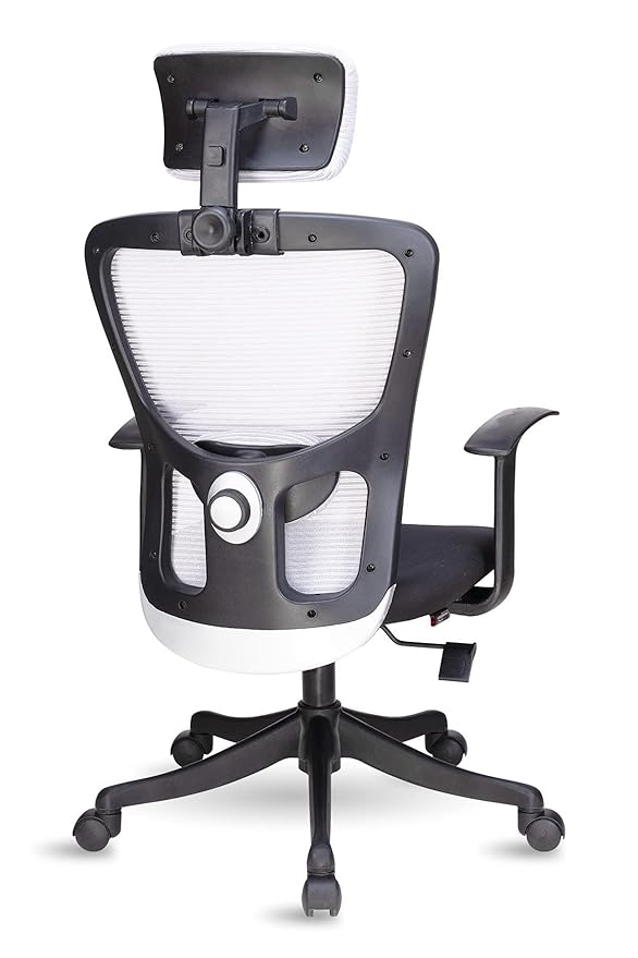 Ergonomic High-Back Mesh Office Chair with Adjustable Headrest & Lumbar Support - Perfect for Home & Office