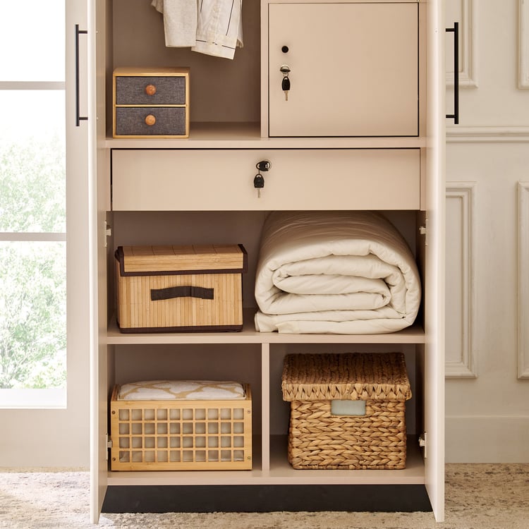 Wardrobe for Home 2 Doors Modular Aesthetic Appeal,Space-Saving Functionality, and High-Quality Storage Capacity
