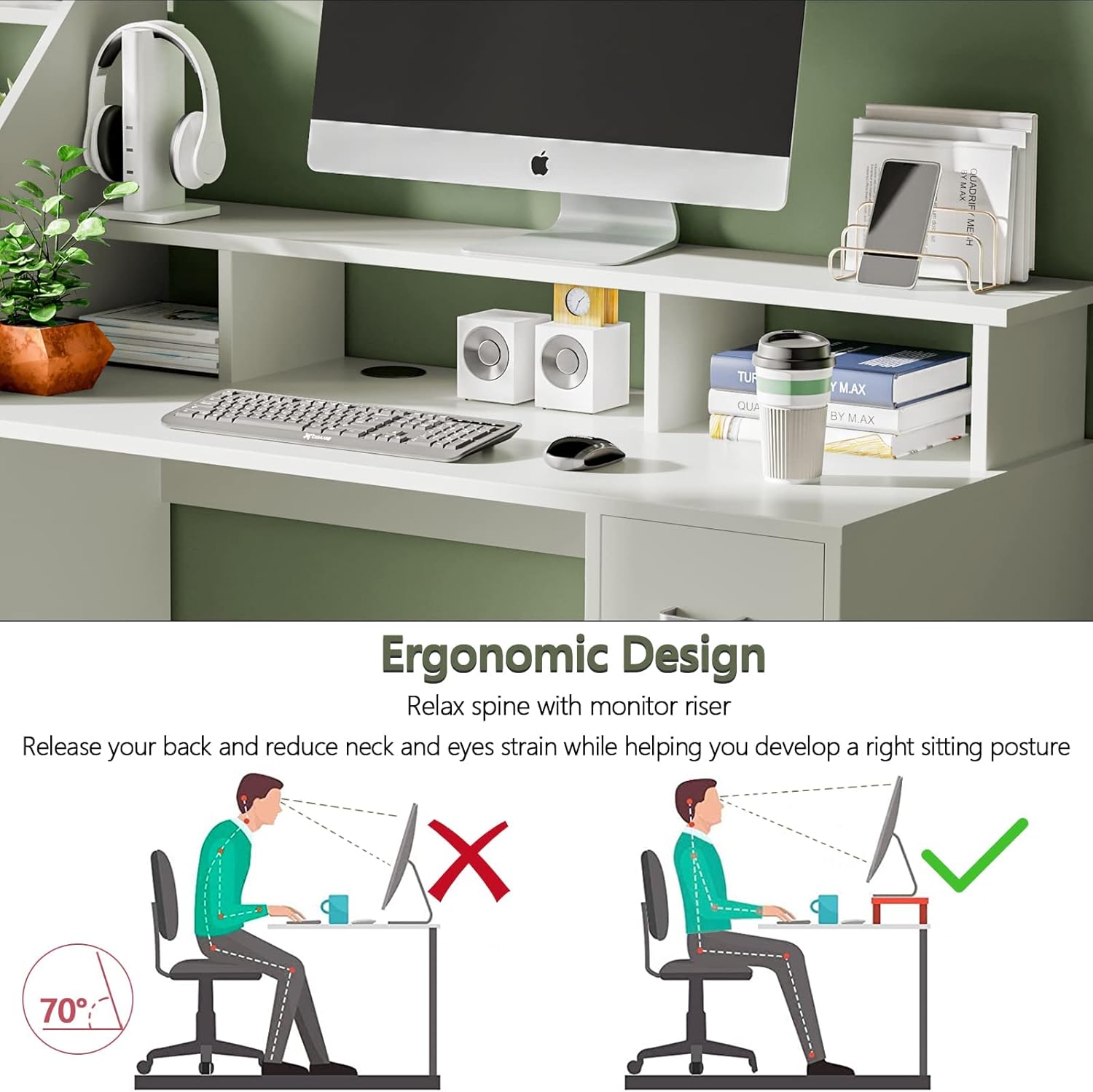 computer table office table study desk wooden table
