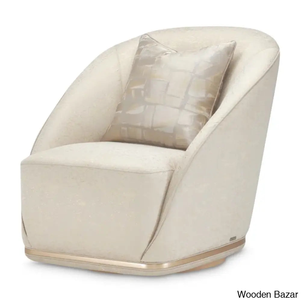 Lounge Chair For Living Room Modern Durable Design Comfortable Seating Stylish Chair -White