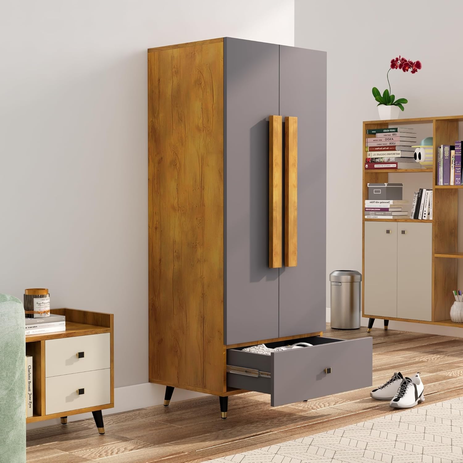 Wardrobe for Compact Bedroom Premium Space-Saving Wardrobe with Elegant Finish.