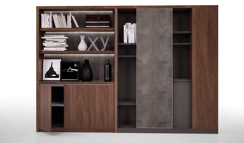 Wooden Office Storage Cabinet with Modern Wooden Elegant Finish for Professional Workspaces