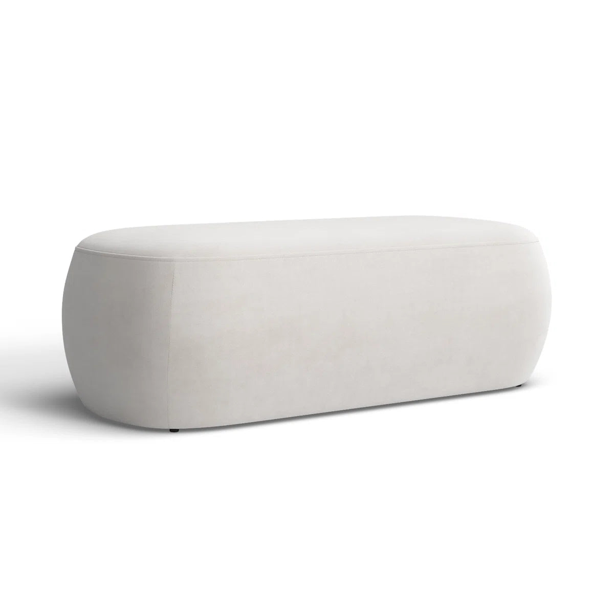 Long Ottoman for Home Furniture with Elegant Design and Premium Suede Upholstered for Household.