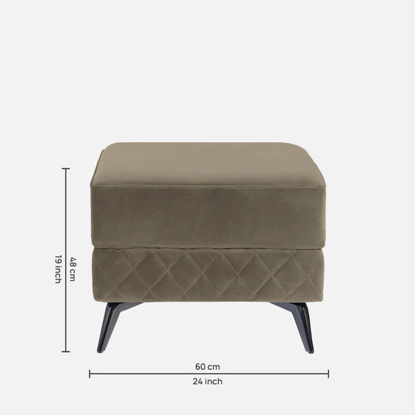 Ottoman Plouffe's For Home Furniture Foot Rest Premium And Durable Design Comfortable Seating for Living Room & Bedroom -Brown
