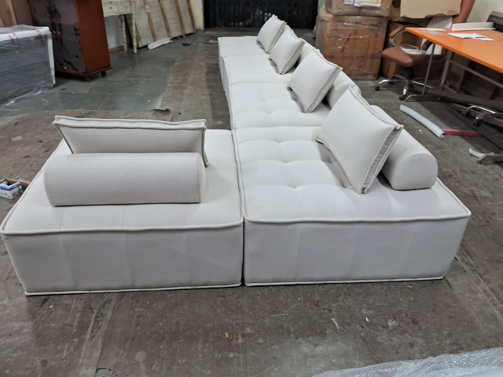 Modern Accent Chair with Armless Floor Seating