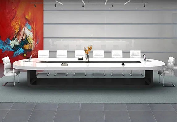 Conference and Meeting Table for Office Furniture with Premium Surface Finish and Contemporary Executive Style