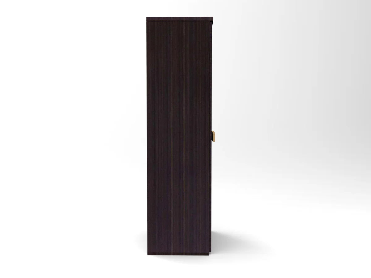 Wardrobe for Home 2-Door Designer Handles and Minimalist Aesthetic and Smooth Door Mechanism