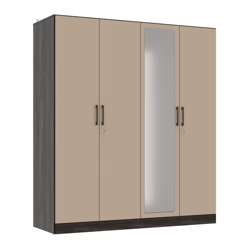 Minimalist Bookcase and Storage Cabinet – Sleek Finish with Shelving & Cupboard Space