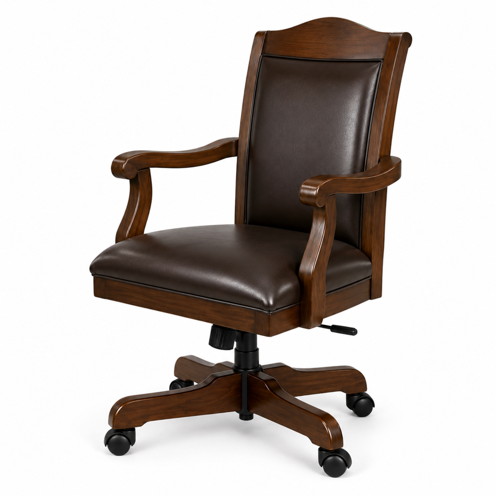 Director Chair for Royal office Furniture Luxury Premium Leatherette with Hand-carving Wooden