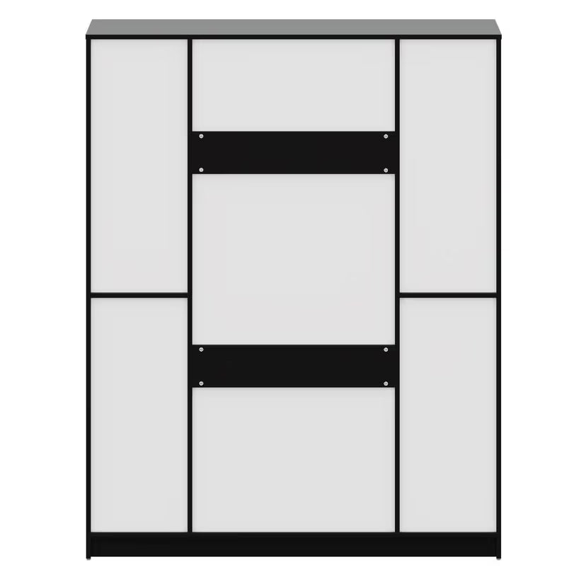 Multi-Use Storage Cabinet – Open Display Areas and Closed Units in Modern Wood Design