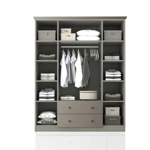 Wardrobe for Mirrored Mastery Premium 4-Door Wardrobe, Designed for Compact Bedrooms with Elegant Appeal