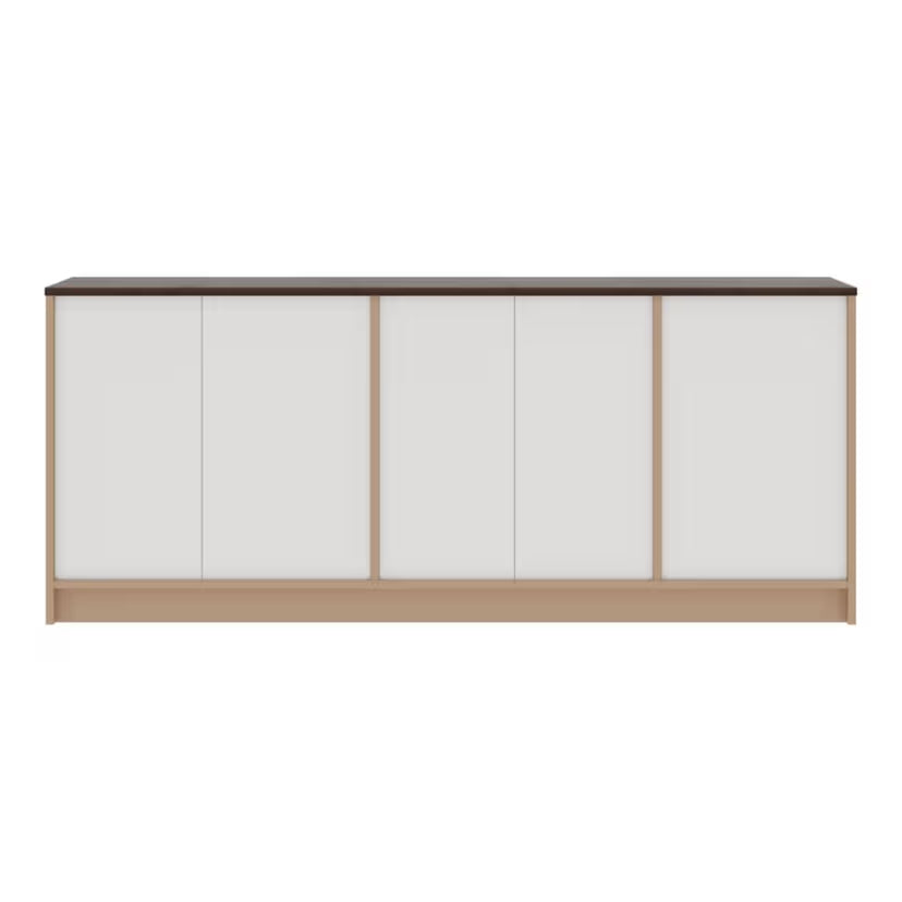 Cabinet with Quiet Soft-Close Doors and Ample Shelving, Ideal for Stylish Storage in Homes, or Commercial Spaces