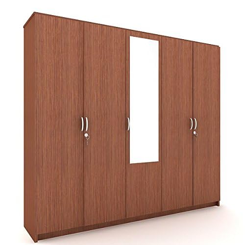 Wardrobe for Compact Bedroom Modern 5-Door and&nbsp; Compact Design, Premium Finish With Mirror.