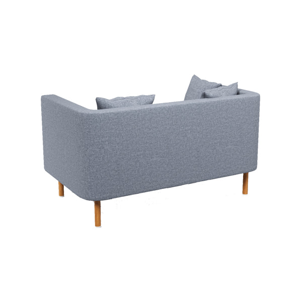2 Seater Sofa For Home Furniture Upholstery Fabric Modern & Durable Design For Living Room -Blue