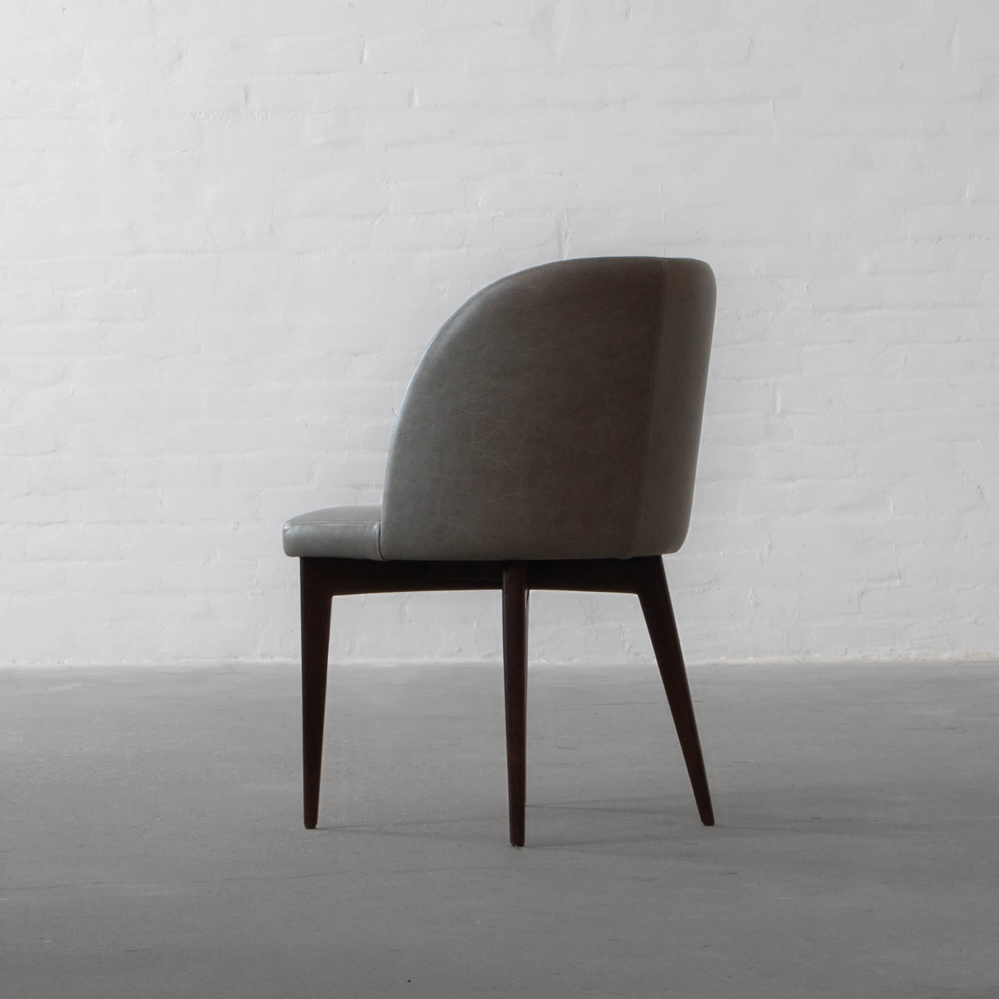 Modern Grey Faux Leathertte Dining Chair - Stylish & Comfortable Home Furniture Seating