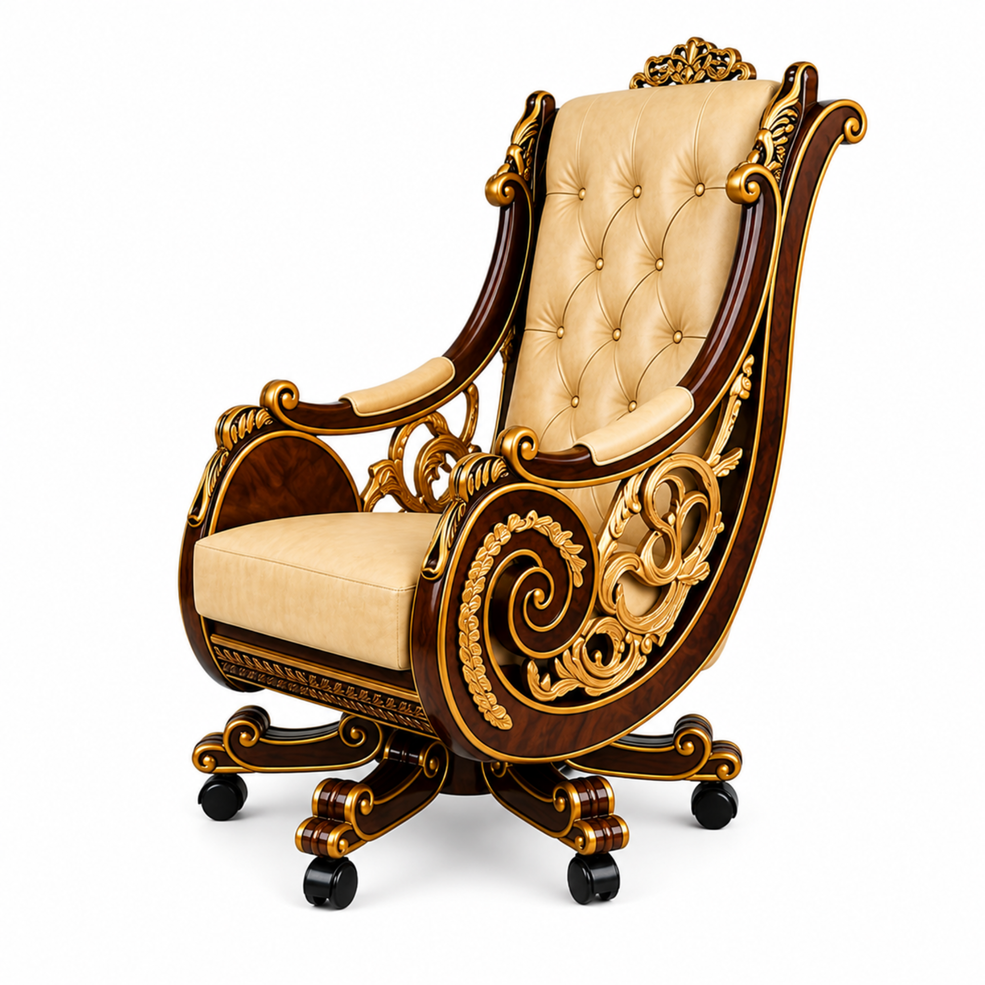Beige Director Chair Front Right