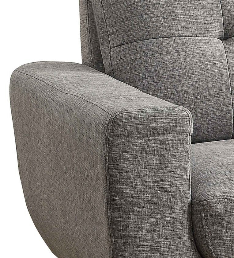Lounge Chair For Home Furniture Premium & Durable Design Upholstery Fabric Comfortable Seating for Living Room & Offices - Dark Grey