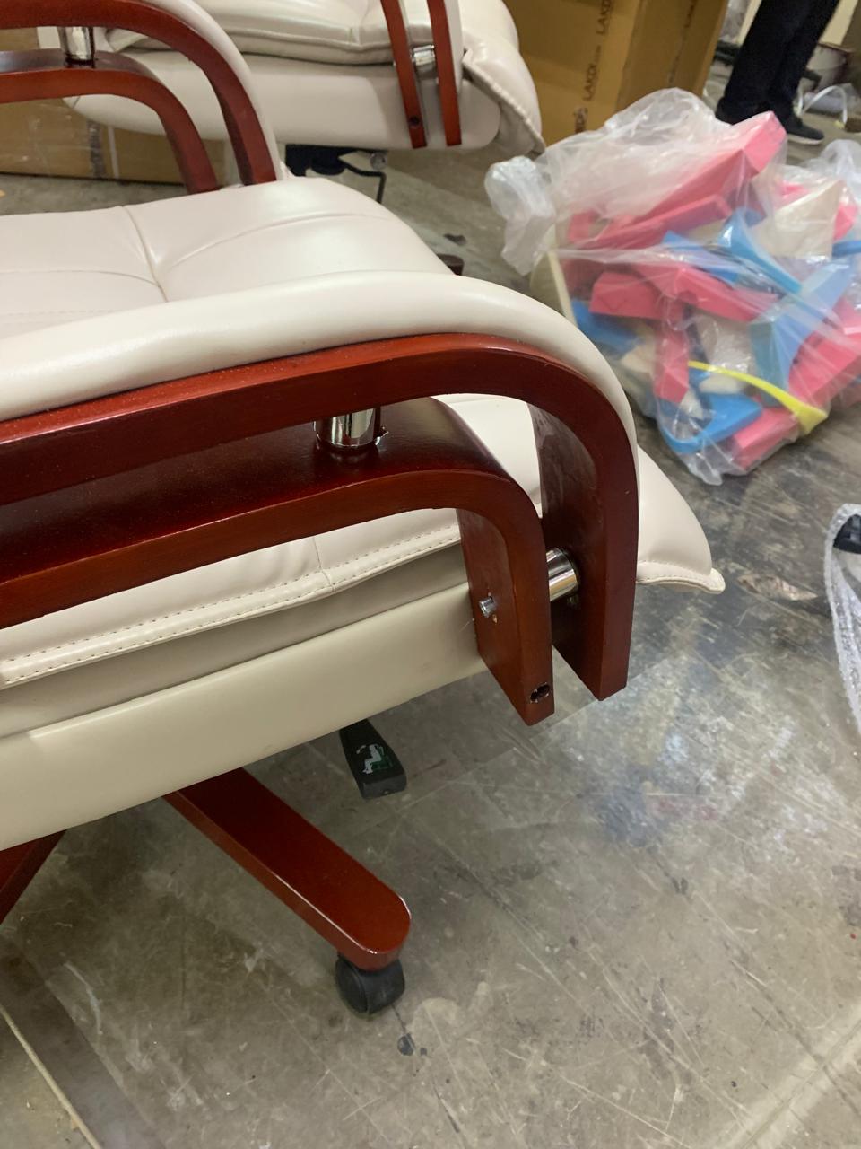 High Back Office Chair Leatherette Base