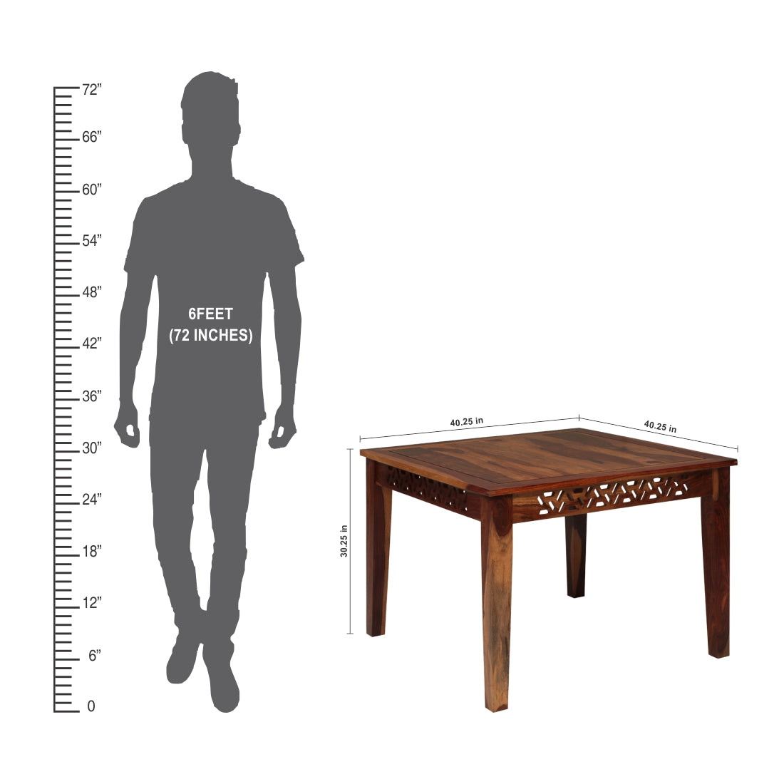 4 Dining Chair with Dining Table Wooden Frame Base -