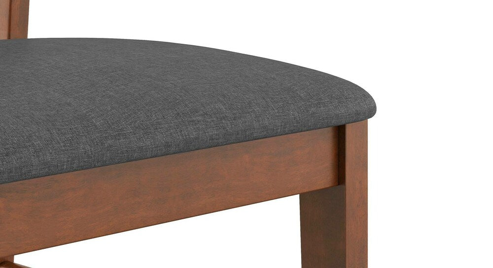 কাঠের ফ্রেম বেস সহ ডাইনিং চেয়ার