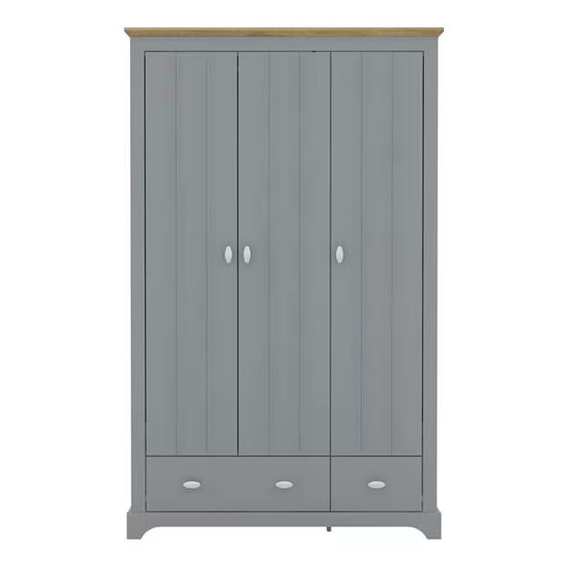 Wardrobe for Home 3-Door Ultra-Modern Look and Ultra-Modern Look and Soft-Close Hinges for Ease of Use