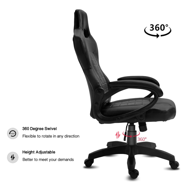 Ergonomic Swiveling PC & Racing Game Chair