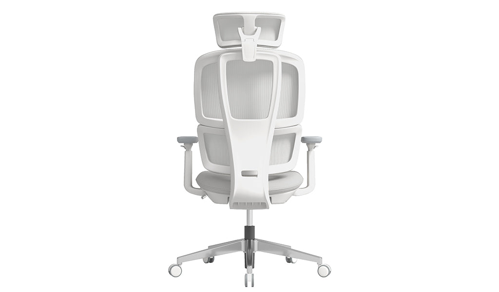 Ergonomic Mesh Office Chair with Adjustable Headrest, Lumbar Support, Swivel Base & Height Adjustable Armrests – Modern Executive Seating